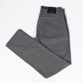 Alberto Charcoal Two Tone Stone 1942 Ceramica Trousers - Polyester, Viscose, Stretch - View 9
