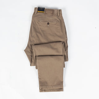Alberto Light Brown 1582 Rob Chinos - Cotton, Stretch, Slim Fit, Knit - View 8