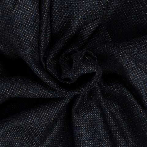Empire Navy Textured Wool Cashmere Blazer - Wool, Cashmere, Denim, Check, Made In Canada - Alternate View