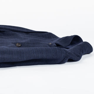 Fradi Navy Nuru Linen Cotton Blazer - Cotton, Linen, Denim - View 8
