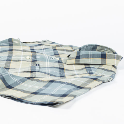 Barbour Multi Check Gordon Short Sleeved Shirt - Red, Cotton, Denim, Tailored Fit - View 8