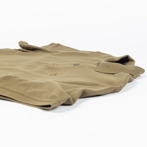 Barbour Olive Pima Cotton Polo - Tan, Cotton, Pima Cotton, Denim, Tailored Fit, Knit - View 8