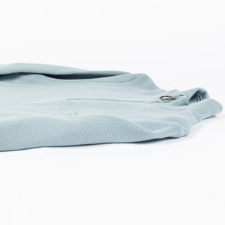 Barbour Slate Blue Honeycomb Quarter-Zip Sweater - Cotton, Denim, Textured - View 9