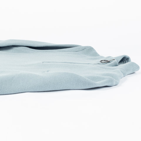 Barbour Slate Blue Honeycomb Quarter-Zip Sweater - Cotton, Denim, Textured - View 9