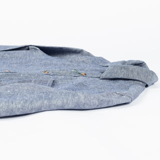 Barbour Indigo Bradden Linen Blend Relaxed Shirt - Red, Cotton, Linen, Denim, Relaxed Fit, Textured - View 9