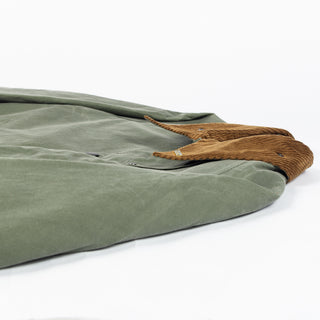Barbour Light Moss Transporter Waxed Jacket - Tan, Cotton, Corduroy, British, Knit - View 10