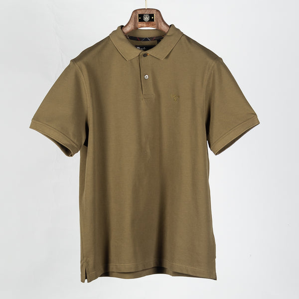 Olive Pima Cotton Polo