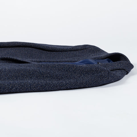 Strellson Textured Navy Cotton Blend Blazer - Wool, Cotton, Cashmere - View 8