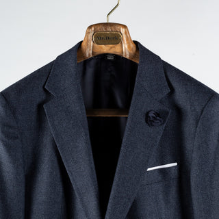 Joop Navy Hozig Blazer - Wool, Silk, Suede, Slim Fit - View 7