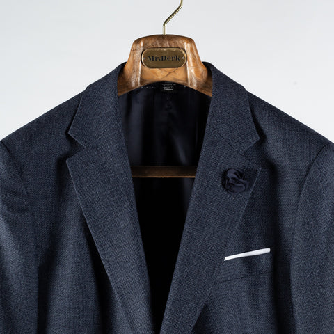 Joop Navy Hozig Blazer - Wool, Silk, Suede, Slim Fit - View 7