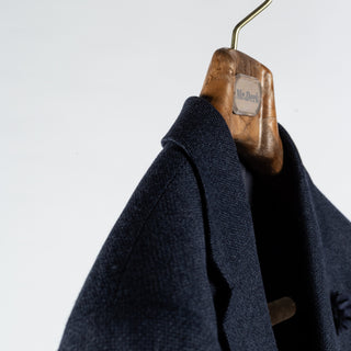 Joop Navy Hozig Blazer - Wool, Silk, Suede, Slim Fit - Detail View