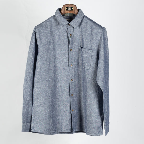 Indigo Bradden Linen Blend Relaxed Shirt