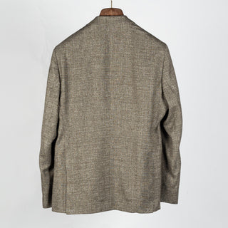 Barbour Light Olive Auckland Melange Blazer - Tan, Wool, Linen, Denim, Tailored Fit - View 6