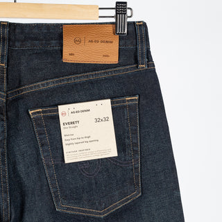 AG Everett 2 Years Emmet Slim Straight Denim - Tan, Cotton, Denim, Stretch, Straight Fit - View 7