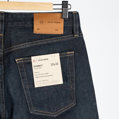 AG Everett 2 Years Emmet Slim Straight Denim - Tan, Cotton, Denim, Stretch, Straight Fit - View 7