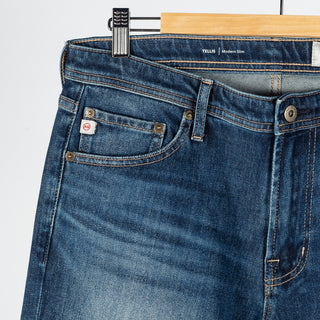 AG Tellis Horsetail Ultimate Stretch Denim - Blue, Cotton, Denim, Stretch, Slim Fit, Knit - Detail View