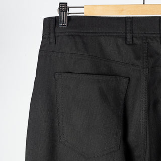 Alberto Black Two Tone Stone 1942 Ceramica Trousers - Polyester, Viscose, Stretch, Knit - View 6