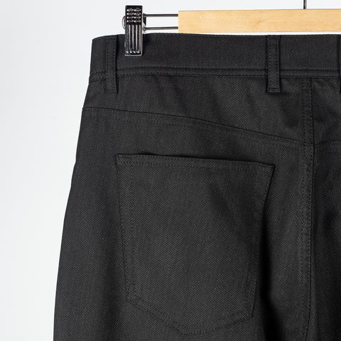 Alberto Black Two Tone Stone 1942 Ceramica Trousers - Polyester, Viscose, Stretch, Knit - View 6