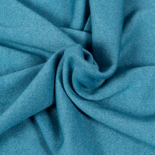 Gran Sasso Turquoise Summer Cashmere Crewneck Sweater - Tan, Cashmere, Denim, Knit, Made In Italy - Alternate View