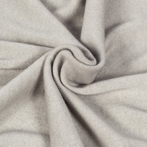 Gran Sasso Oatmeal Summer Cashmere Crewneck Sweater - Tan, Cashmere, Denim, Knit, Made In Italy - Alternate View