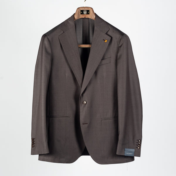 Textured Brown Summer Suit