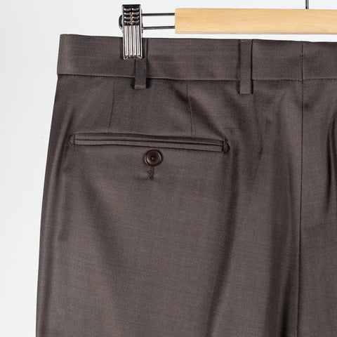 Latorre Textured Brown Summer Suit - Wool, Italian, Made In Italy - View 14