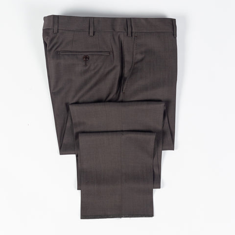 Latorre Textured Brown Summer Suit - Wool, Italian, Made In Italy - View 16