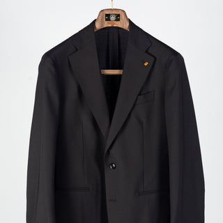 Latorre Black Stretch Suit - Wool, Stretch, Italian, Made In Italy - View 6