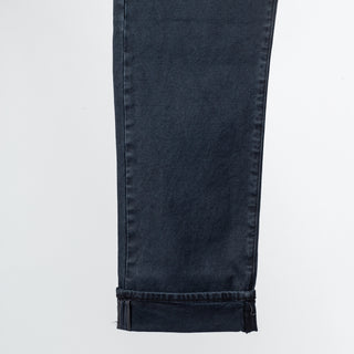 Tellis Salvage Sulfur Marine Haze - Black, Cotton, Denim, Stretch, Slim Fit, Check, Artisan - View 5