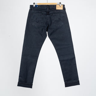 Tellis Salvage Sulfur Marine Haze - Black, Cotton, Denim, Stretch, Slim Fit, Check, Artisan - View 6