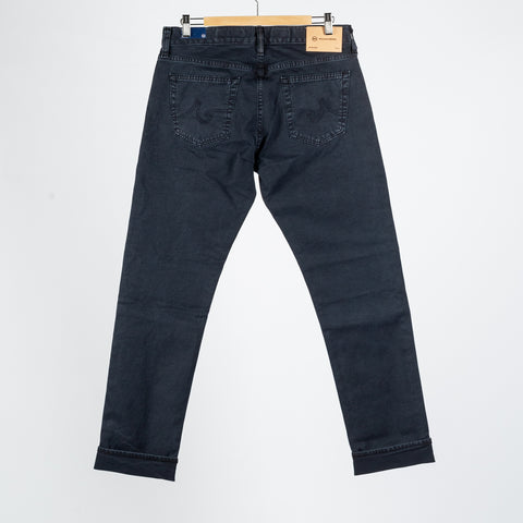 Tellis Salvage Sulfur Marine Haze - Black, Cotton, Denim, Stretch, Slim Fit, Check, Artisan - View 6