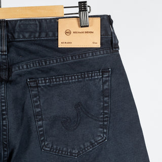 Tellis Salvage Sulfur Marine Haze - Black, Cotton, Denim, Stretch, Slim Fit, Check, Artisan - View 8