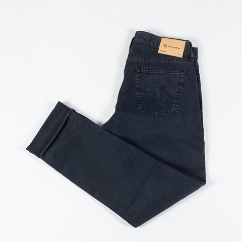 Tellis Salvage Sulfur Marine Haze - Black, Cotton, Denim, Stretch, Slim Fit, Check, Artisan - View 11