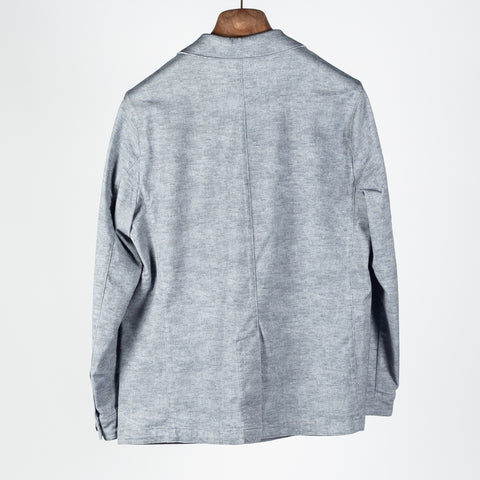 Fradi Light Grey Cotton Blend Overshirt - Cotton, Lyocell, Stretch, Floral, Made In Italy - View 5