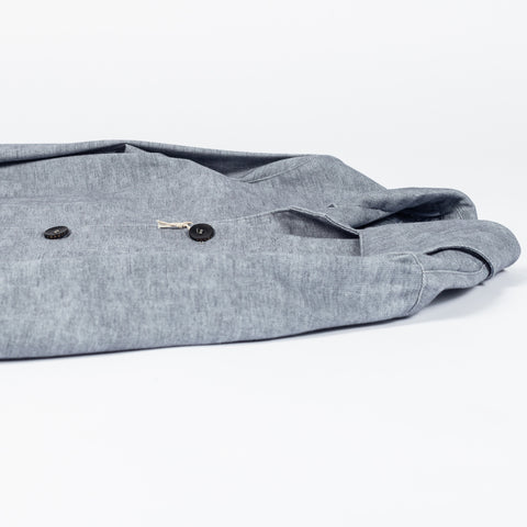 Fradi Light Grey Cotton Blend Overshirt - Cotton, Lyocell, Stretch, Floral, Made In Italy - View 8