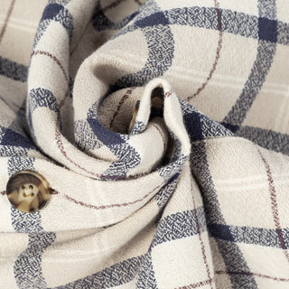 Barbour Vennel Textured Tartan Overshirt - Cotton - Detail View