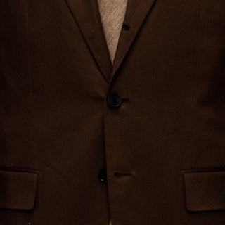 Casa Del Sarto Mocha Heavyweight Peached Twill Cotton 2pc Suit 4