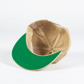 Wythe Khaki Chainstitched Canvas Ranch Hat - Red, Cotton, Denim, Canvas - Back View