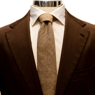 Casa Del Sarto Mocha Heavyweight Peached Twill Cotton 2pc Suit 2