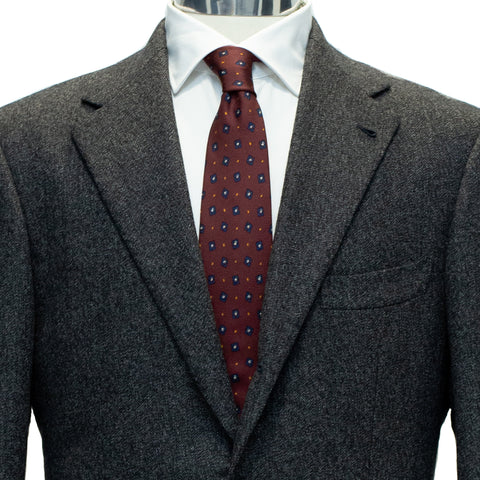 Casa Del Sarto Grey Thornproof Wool 2pc Suit 2
