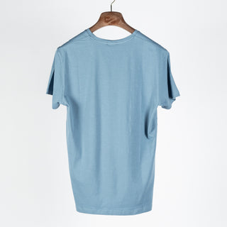 Steel Blue Seasonal PYA Iconic T-Shirt - Cotton, Pima Cotton, Peruvian Pima, Slim Fit, Made In Peru - Back View