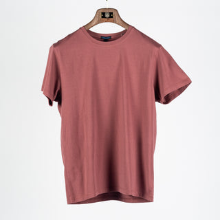 Brick Red Seasonal PYA Iconic T-Shirt - Blue, Cotton, Pima Cotton, Peruvian Pima, Slim Fit, Made In Peru