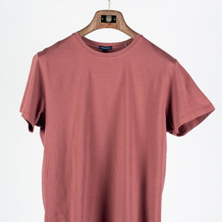 Brick Red Seasonal PYA Iconic T-Shirt - Blue, Cotton, Pima Cotton, Peruvian Pima, Slim Fit, Made In Peru - View 5