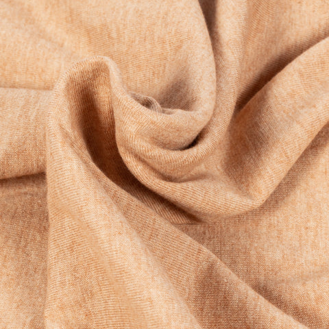 Gran Sasso Light Orange Cotton Cashmere Crewneck Sweater - Red, Cotton, Cashmere, Denim, Knit, Made In Italy - Alternate View