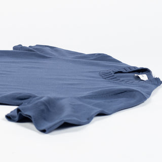 Gran Sasso Blue 2-ply Cotton Crewneck Knit T-shirt - Cotton, Italian, Regular Fit, Made In Italy - View 7
