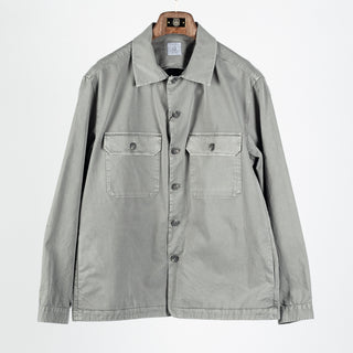 Xacus Graphite Dyed Shacket - Grey, Cotton