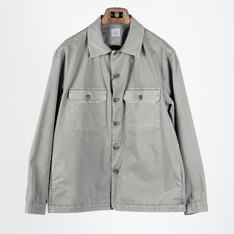 Xacus Graphite Dyed Shacket - Grey, Cotton