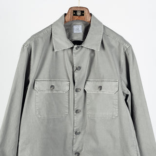 Xacus Graphite Dyed Shacket - Grey, Cotton - View 6