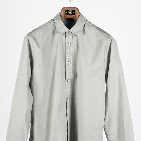 Xacus Graphite Dyed Button Up Shirt - Grey, Cotton - View 6
