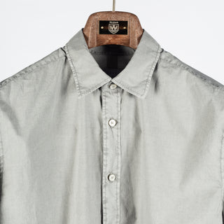 Xacus Graphite Dyed Button Up Shirt - Grey, Cotton - View 7